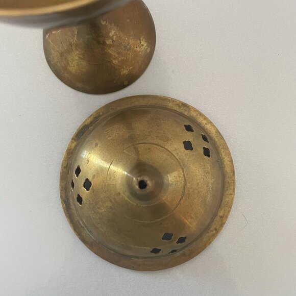 Brass Incense Burning for Cones or Sticks - Picture 6 of 8